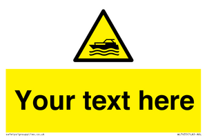 Custom Warning motorised watercraft